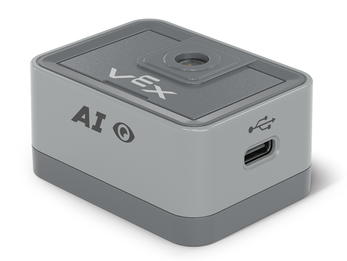 Sensor Penglihatan AI VEX IQ terlihat dari samping.