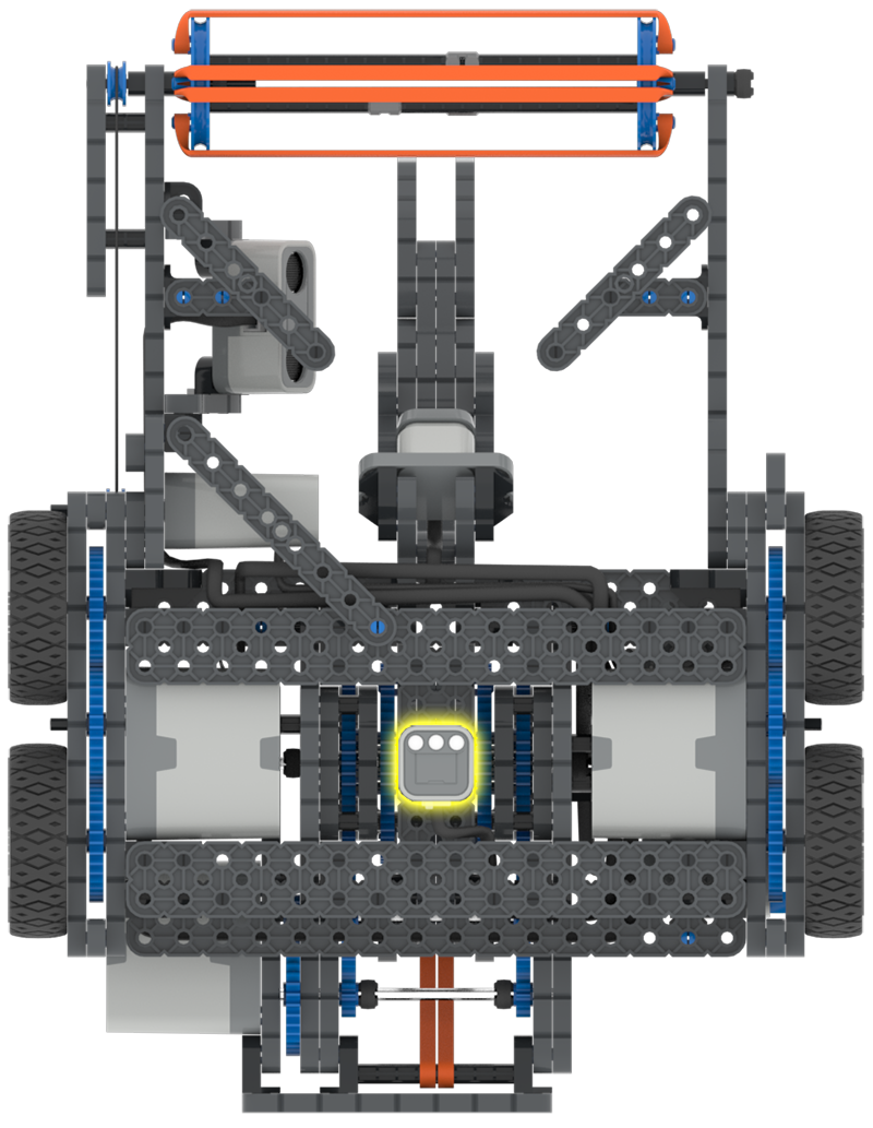 Screenshot of VEXcode VR interface showcasing the programming environment for VIQC Pitching In (2021-2022), featuring a block-based coding layout designed for teaching coding concepts and robotics principles in STEM education.