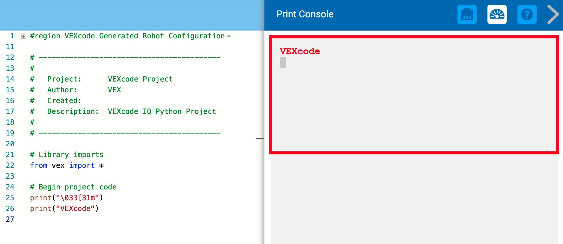 Vex sales iq python