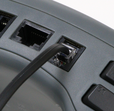 Close up of a Smart Cable connected to one of the V5 Controller's Smart Ports.