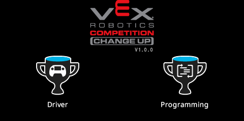 Field Control Brain after the splash screen. Two options are shown, one reads Driver and the other reads Programming.