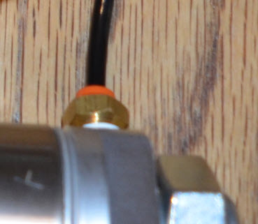 Fitting for Reservoir piece is shown connected to the Air Reservoir.