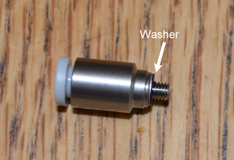 Washer is highlighted on a Valve Fitting piece.