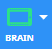 Green Brain icon on the VEXcode V5 Toolbar.