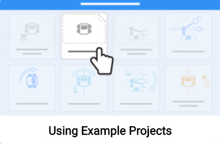 Thumbnail for the Using Example Projects tutorial video in VEXcode V5.