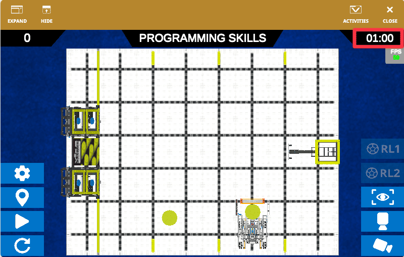 Rapid Relay Playground match timer and score display