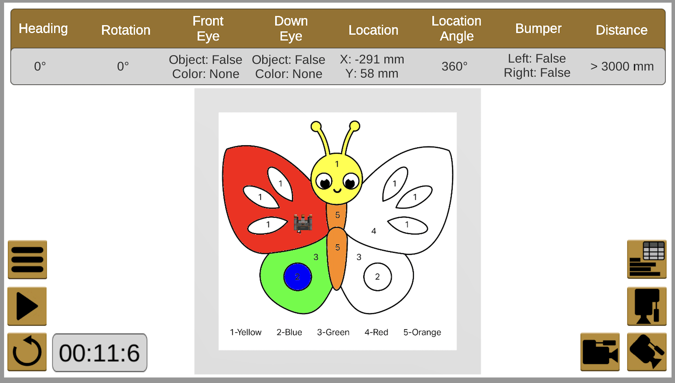 VEXcode VR workspace showing the Pen blocks and the VR Robot in the playground.