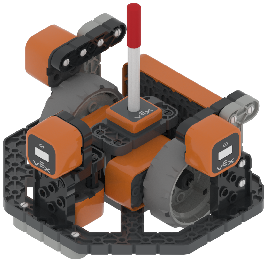 Sensor values in the VEXcode VR Monitor Console for troubleshooting robot sensors