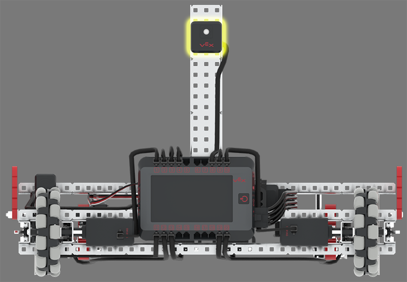 VEXcode VR workspace with block-based controls for the VRC Tipping Point virtual robot