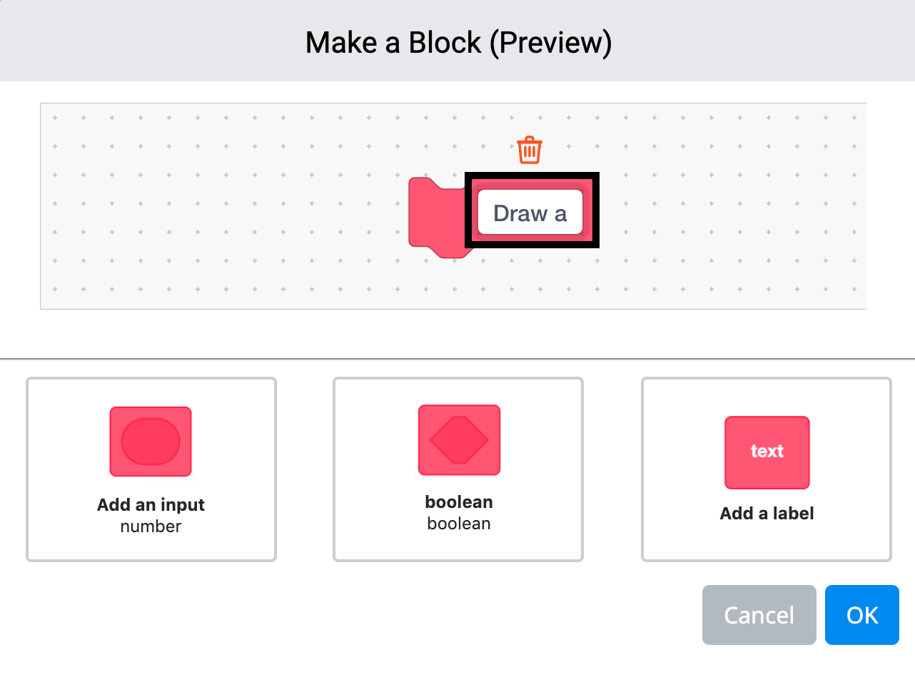 My Blocks stack showing a custom block call in a VEXcode VR project