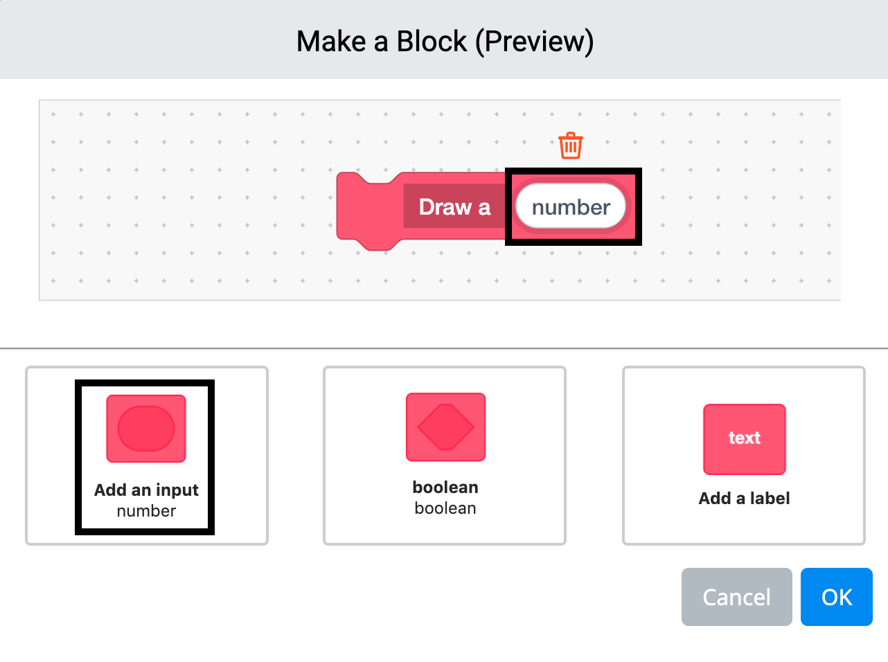 VEXcode VR workspace with a My Block definition and the custom block added to the project stack