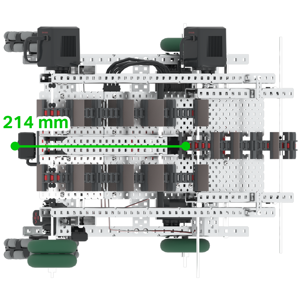 GPS Sensor dashboard showing the robot’s X and Y position and heading in the Spin Up Playground
