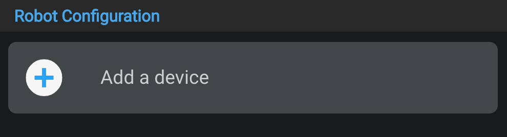 VEXcode Pro V5 Robot Configuration menu is open and the ‘Add a device’ option is shown.