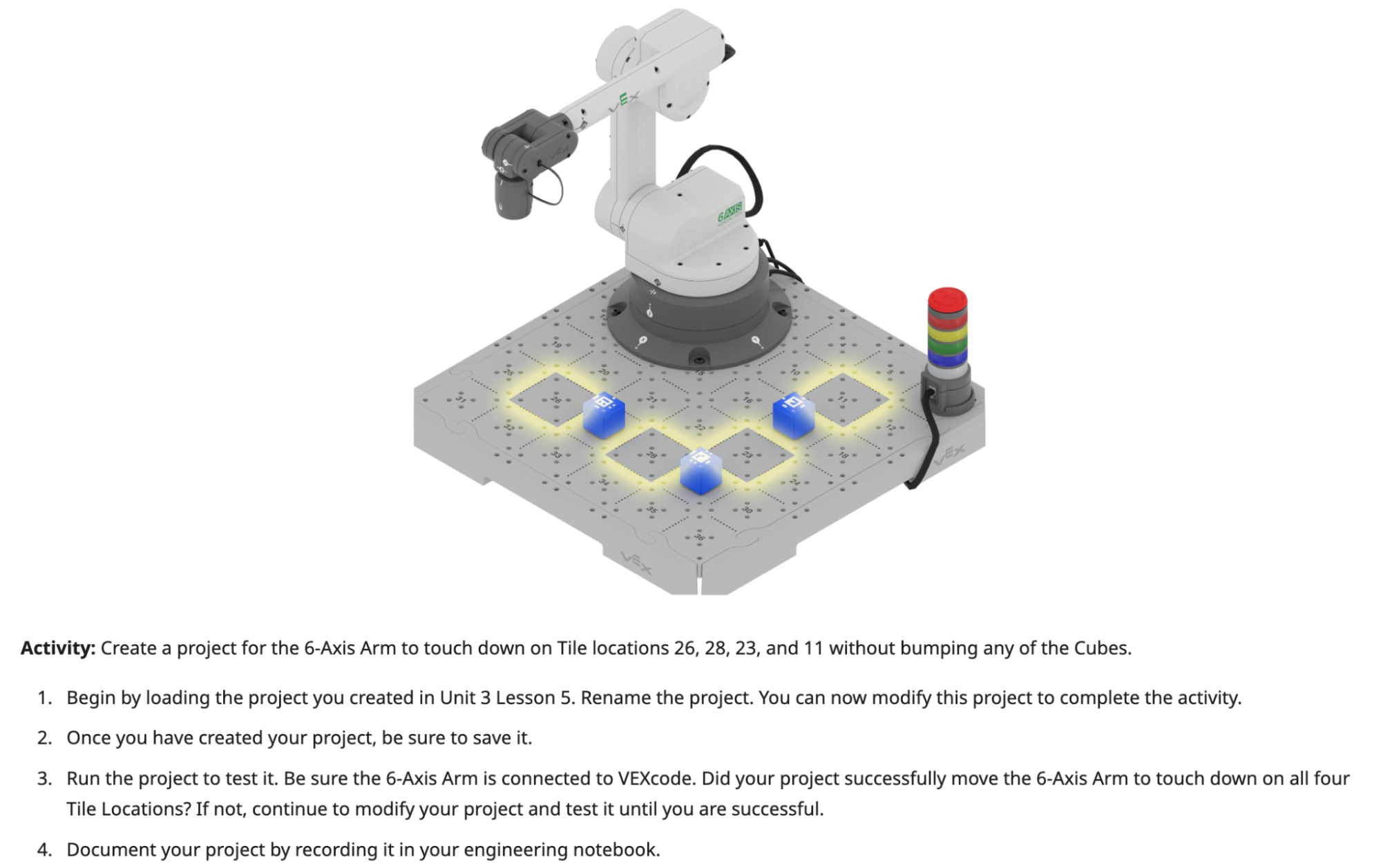 Example of step-by-step instructions in a Putting It All Together activity.