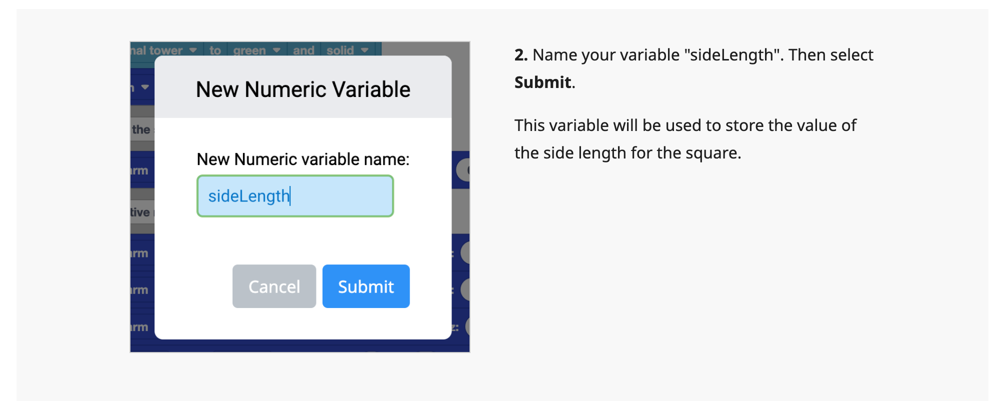 Example of step-by-step instructions in a Lesson page.