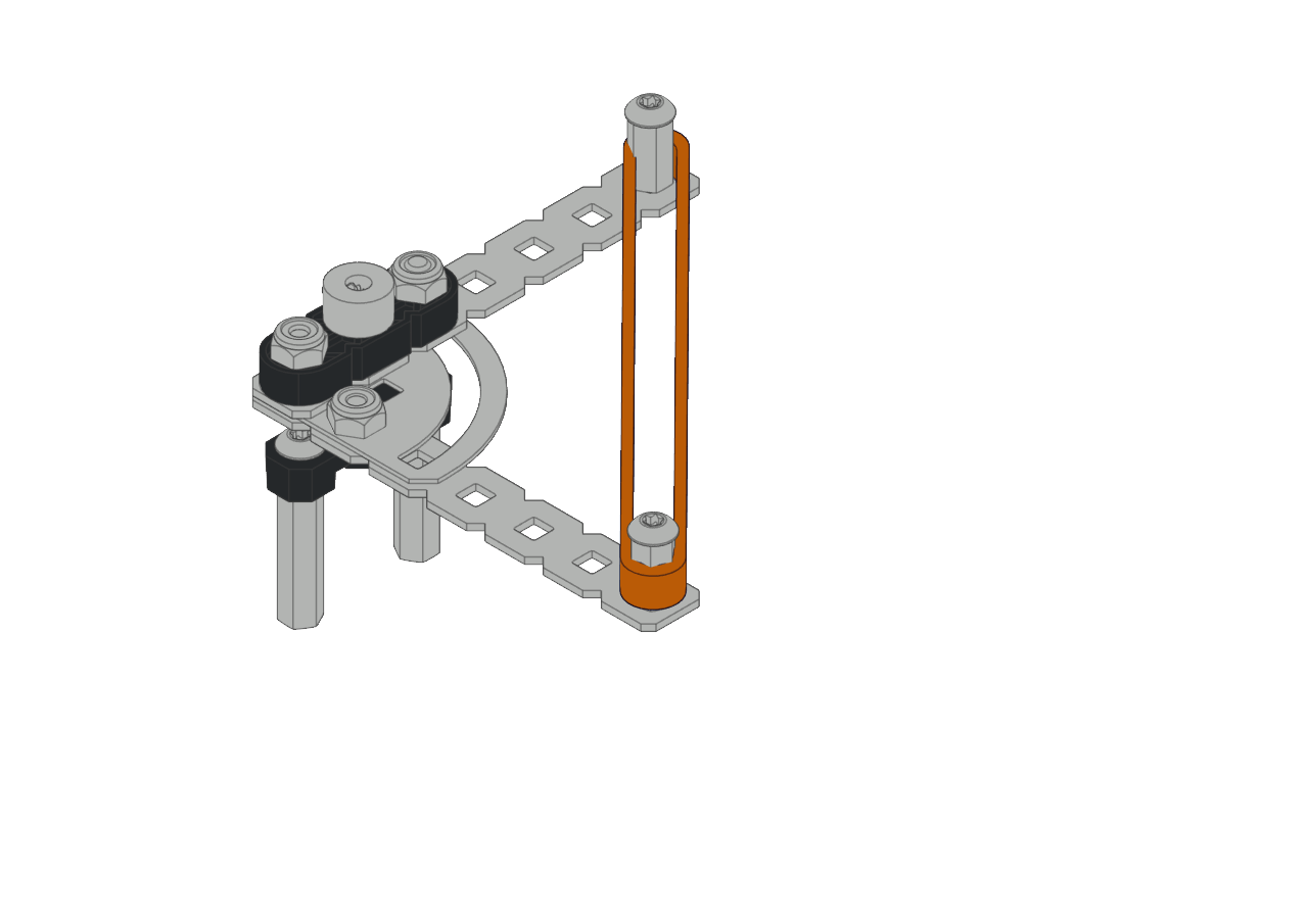 Workcell diverter mechanism showing rotating arm used to redirect disks between conveyor paths.