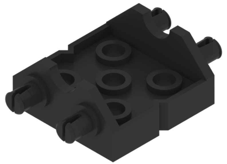 Double 2x Wide, 2x2 Corner Connector.