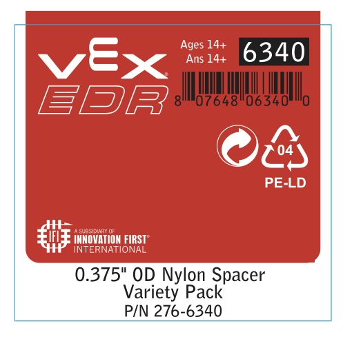 Icon of a VEX Variety Pack that contains Nylon Spacers.