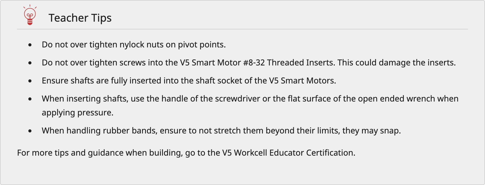Screenshot of a Teacher Tips teacher note used as an example.