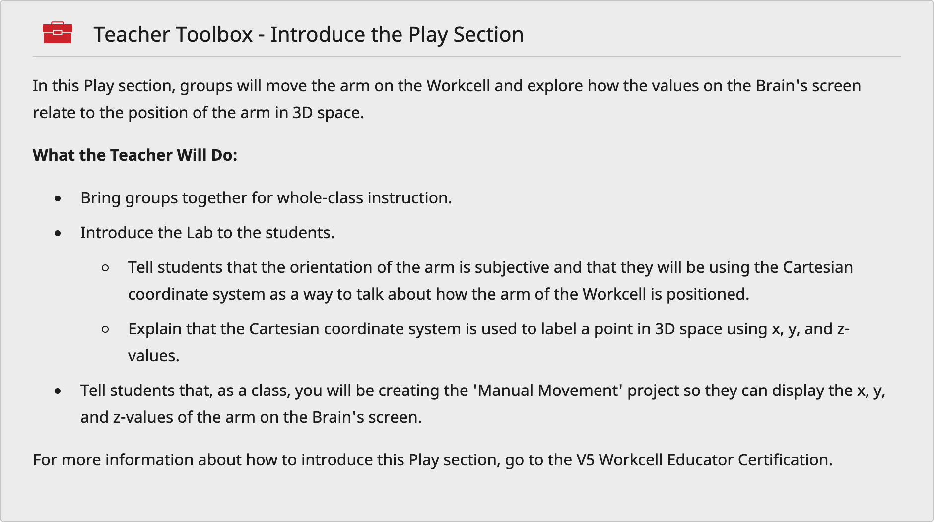 Screenshot of a Teacher Toolbox teacher note used as an example.