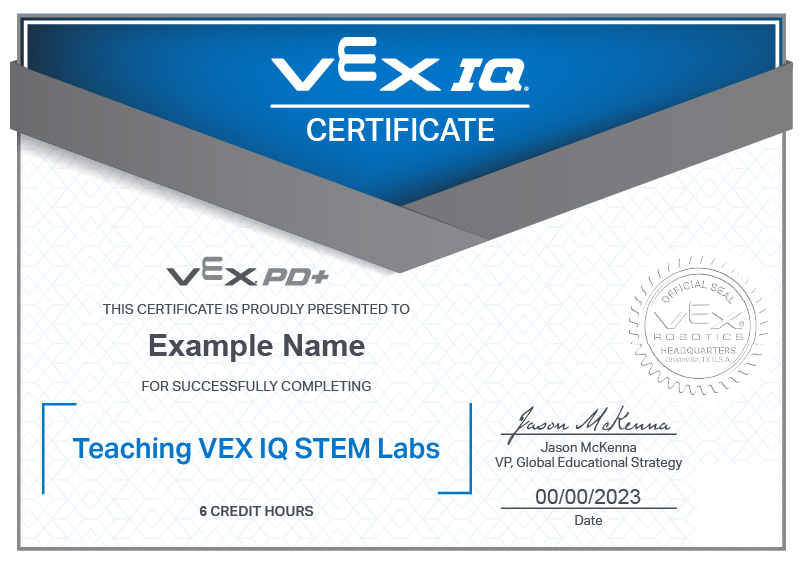 Example Masterclass completion certificate.