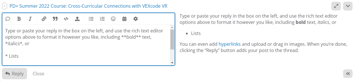 The Composition Window showing the editor on the left and a preview of the post on the right.