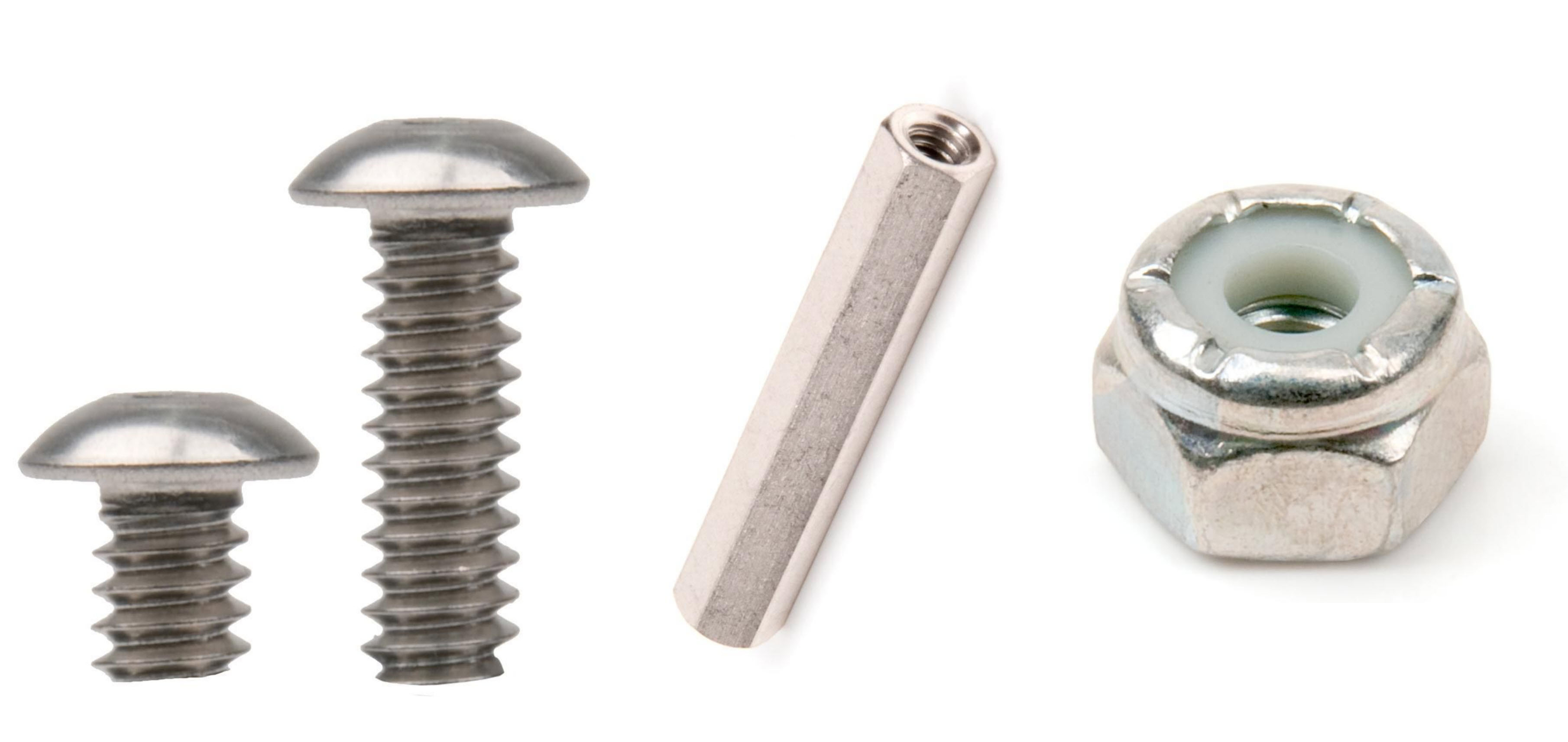 Screw, Standoff, and Nut pieces are shown together.