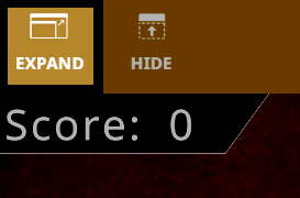 Expand button in the top-left corner of the Playground window