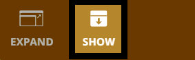 Collapsed Playground window with the Show button visible in the toolbar