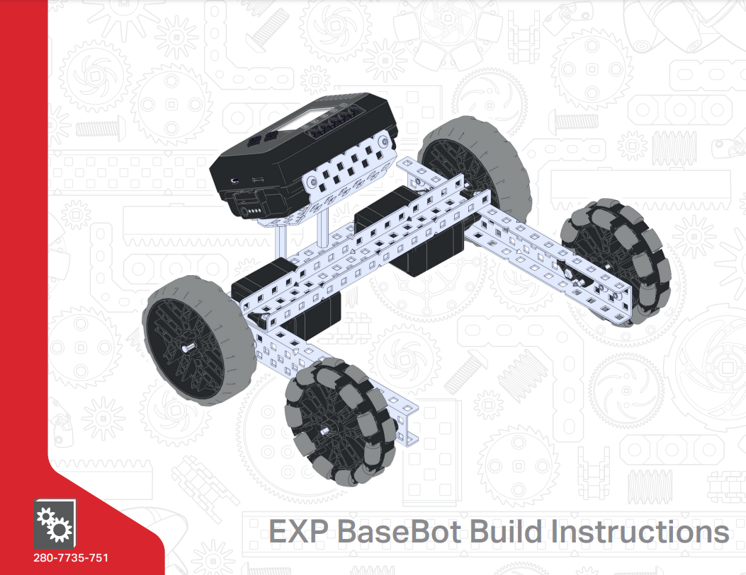 Εξώφυλλο των Οδηγιών Κατασκευής του EXP BaseBot.