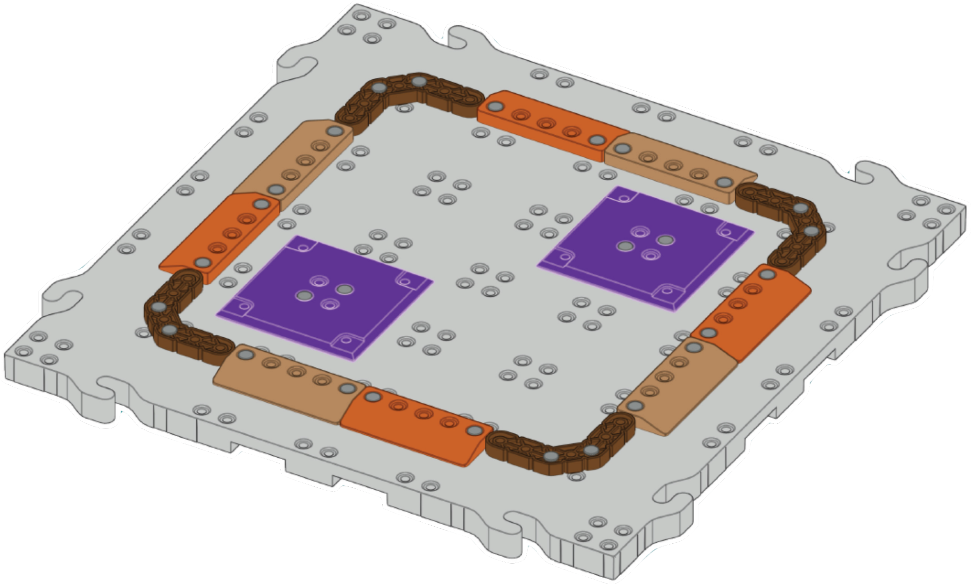 Γωνιακή όψη του πλακιδίου πεδίου Purple Crater για την Mars Math Expedition.