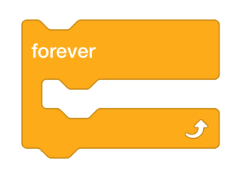 VEXcode GO Forever C μπλοκ.