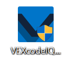 Εικονίδιο προγράμματος εγκατάστασης VEXcode IQ όπως εμφανίζεται μετά τη λήψη του για Windows.