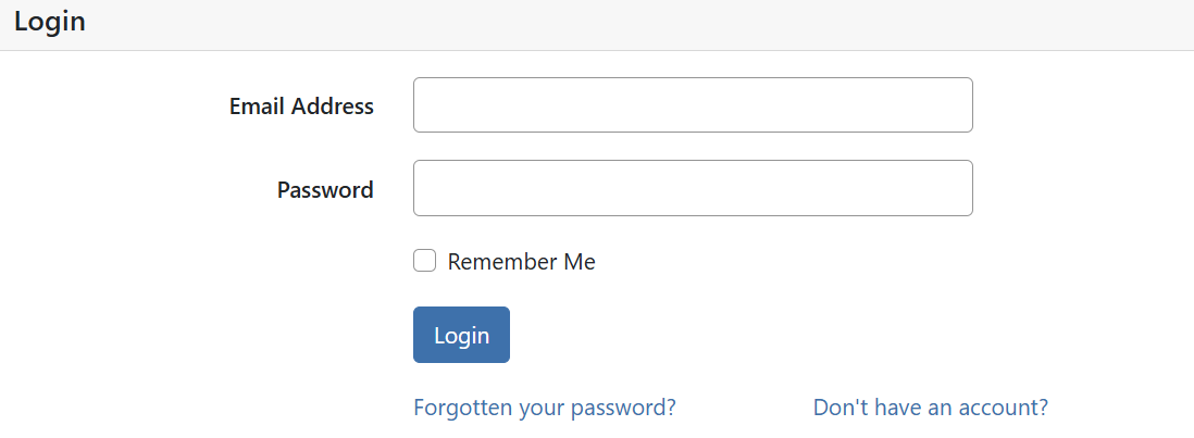 Đăng nhập bằng email và mật khẩu.