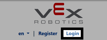 Evidenzia la parola "Login" nell'angolo in alto a destra dello schermo.