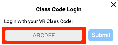 VEXcode VR 로그인 화면으로, 향상된 버전 또는 프리미엄 버전에 대한 수업 로그인 옵션을 보여줍니다.