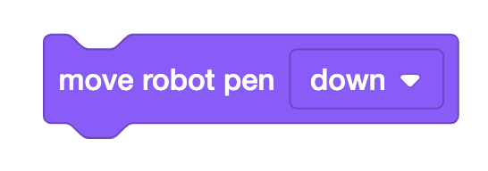 Παραδείγματα σχημάτων μπλοκ hat, stack, Boolean και reporter στο VEXcode VR