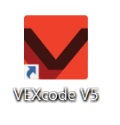 Το εικονίδιο της εφαρμογής VEXcode V5 είναι εγκατεστημένο στα Windows.