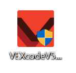 Εικονίδιο προγράμματος εγκατάστασης VEXcode V5 όπως εμφανίζεται μετά τη λήψη του για Windows.