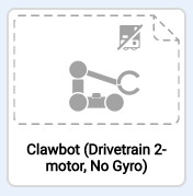 Μικρογραφία για τον κινητήρα Clawbot Drivetrain 2, έργο χωρίς πρότυπο Gyro.