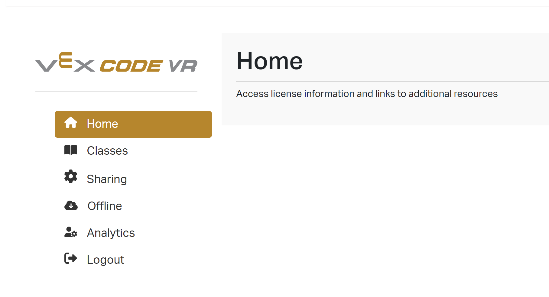 Παράθυρο εγκατάστασης VEXcode VR με κουμπί Εγκατάσταση για εγκατάσταση στα Windows