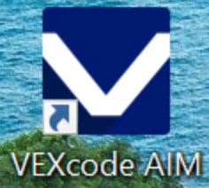 Το εικονίδιο για την εφαρμογή VEXcode AIM.