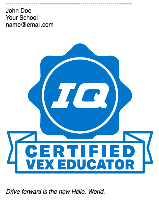 Το σήμα VEX PD+ εμφανίζεται σε υπογραφή ηλεκτρονικού ταχυδρομείου