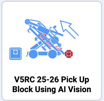 Εικονίδιο έργου για το V5RC 25-26 Pick Up Block Χρησιμοποιώντας το AI Vision