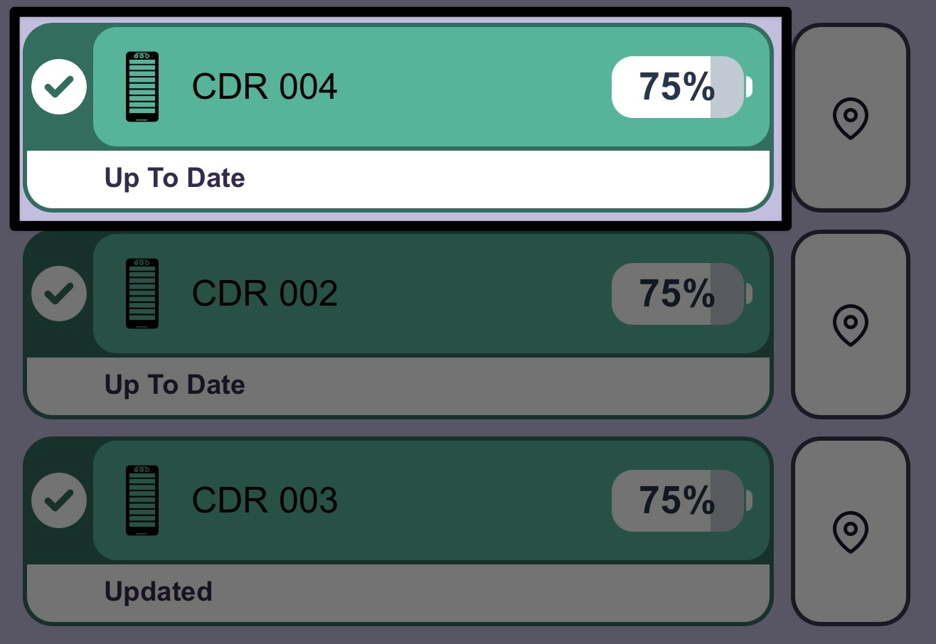 Coder 4 called out in a list of Coders connected to the Classroom App.