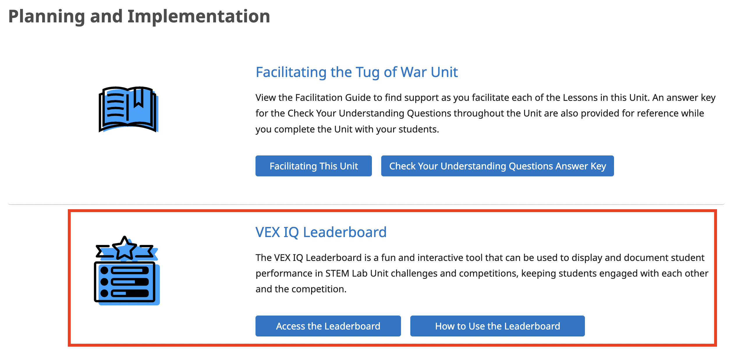 Using the VEX GO Leaderboard – VEX Library