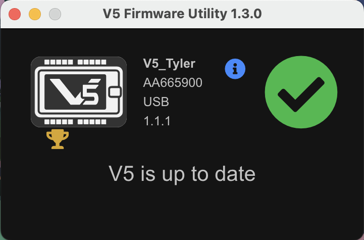 Understanding The VEX V5 Firmware Utility – VEX Library