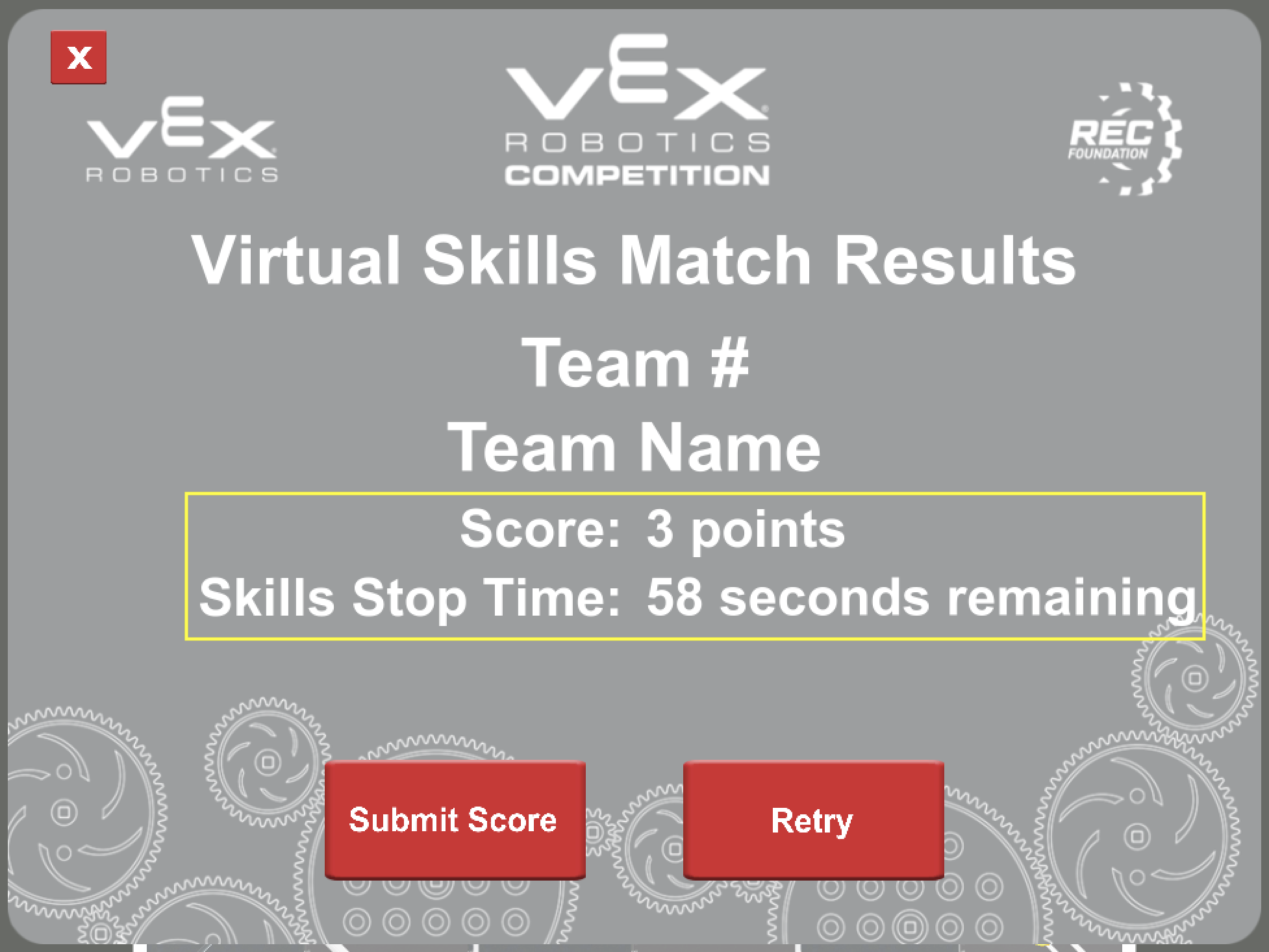 Использование окна игровой площадки VRC Spin Up в VEXcode VR – Библиотека  VEX