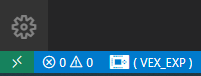 Screenshot of the VS Code Extension interface for VEX IQ, showcasing features and tools designed to enhance programming for the VEX IQ Robotics platform, aimed at educational and beginner robotics users.
