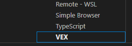 Screenshot of the VS Code extension interface for VEX IQ, showcasing features and tools designed to enhance programming and development for the VEX IQ Robotics platform, aimed at educators and beginner robotics enthusiasts.